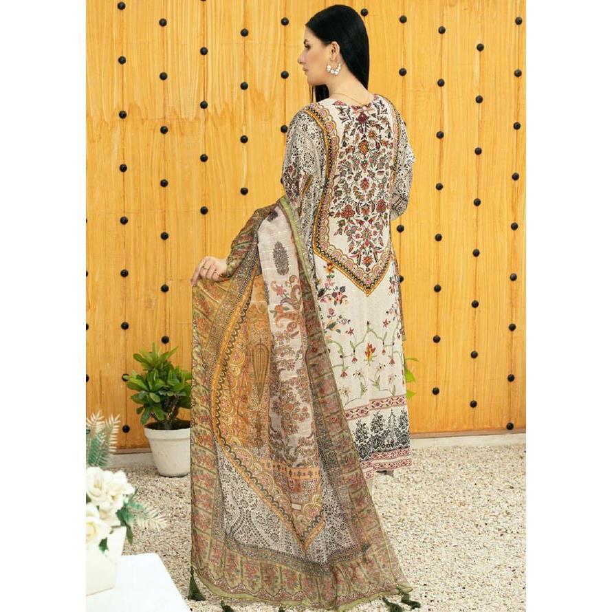 Embroidered Lawn Suits Unstitched 3 Piece AYT24A AY-017 - Spring / Summer Collection Dress Traditional