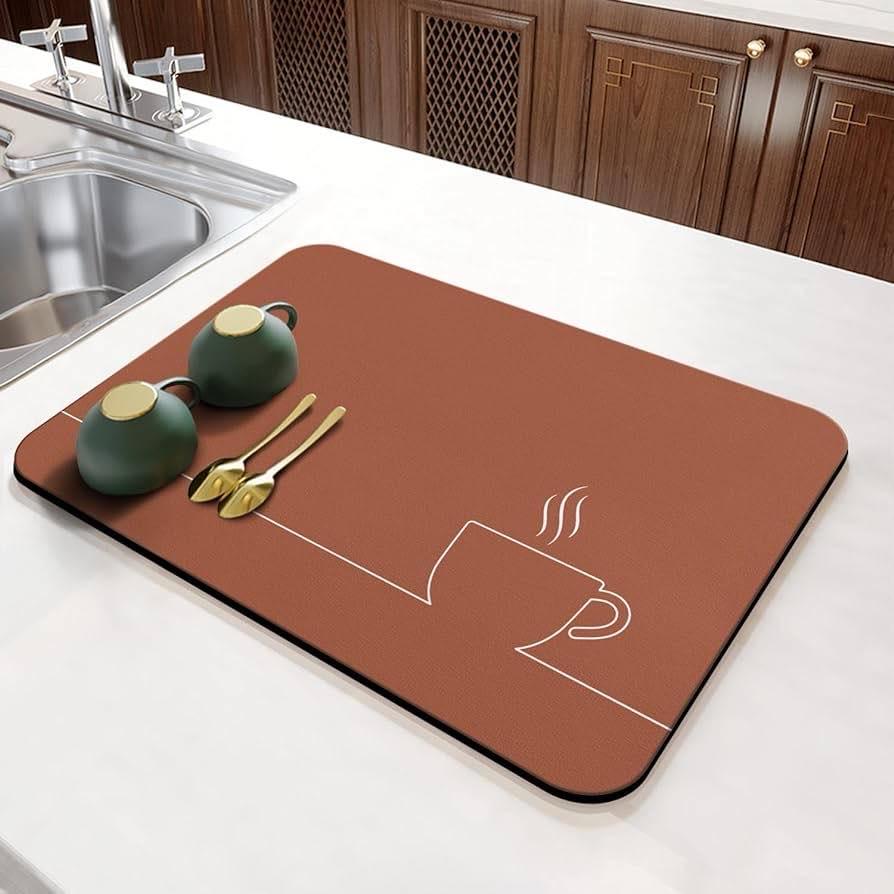 dish drying Soft Mat Coasters Coffee
