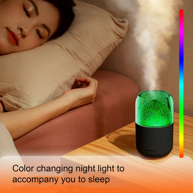 Mini Portable Humidifier | Cool LED Planet Humidifier Oil Diffuser,Silent 300ml Oil Diffuser Aromatherapy Machine, USB Humidifier, Desktop, Bedroom Sucada