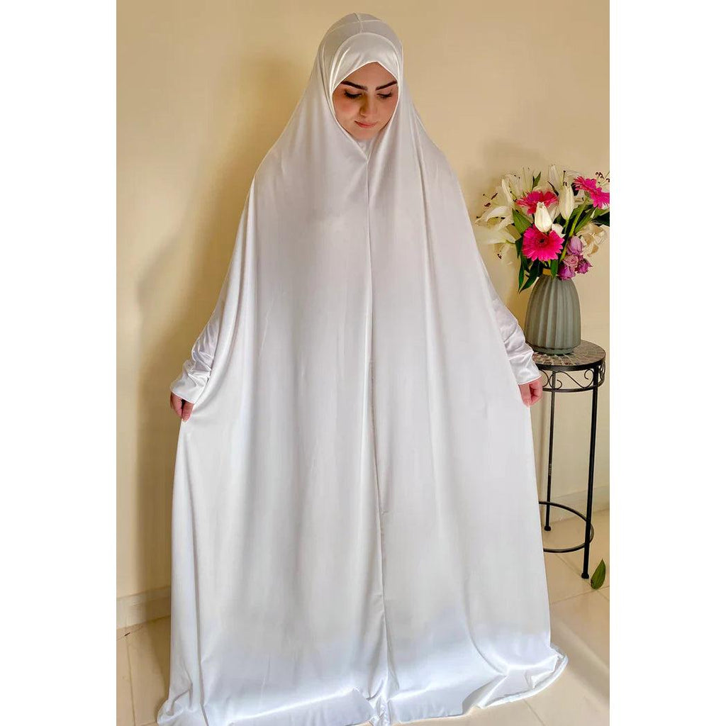Irani Umrah Hajj Taraveeh Abaya Jersey Chadar( Safa Full-Cover Hijab)