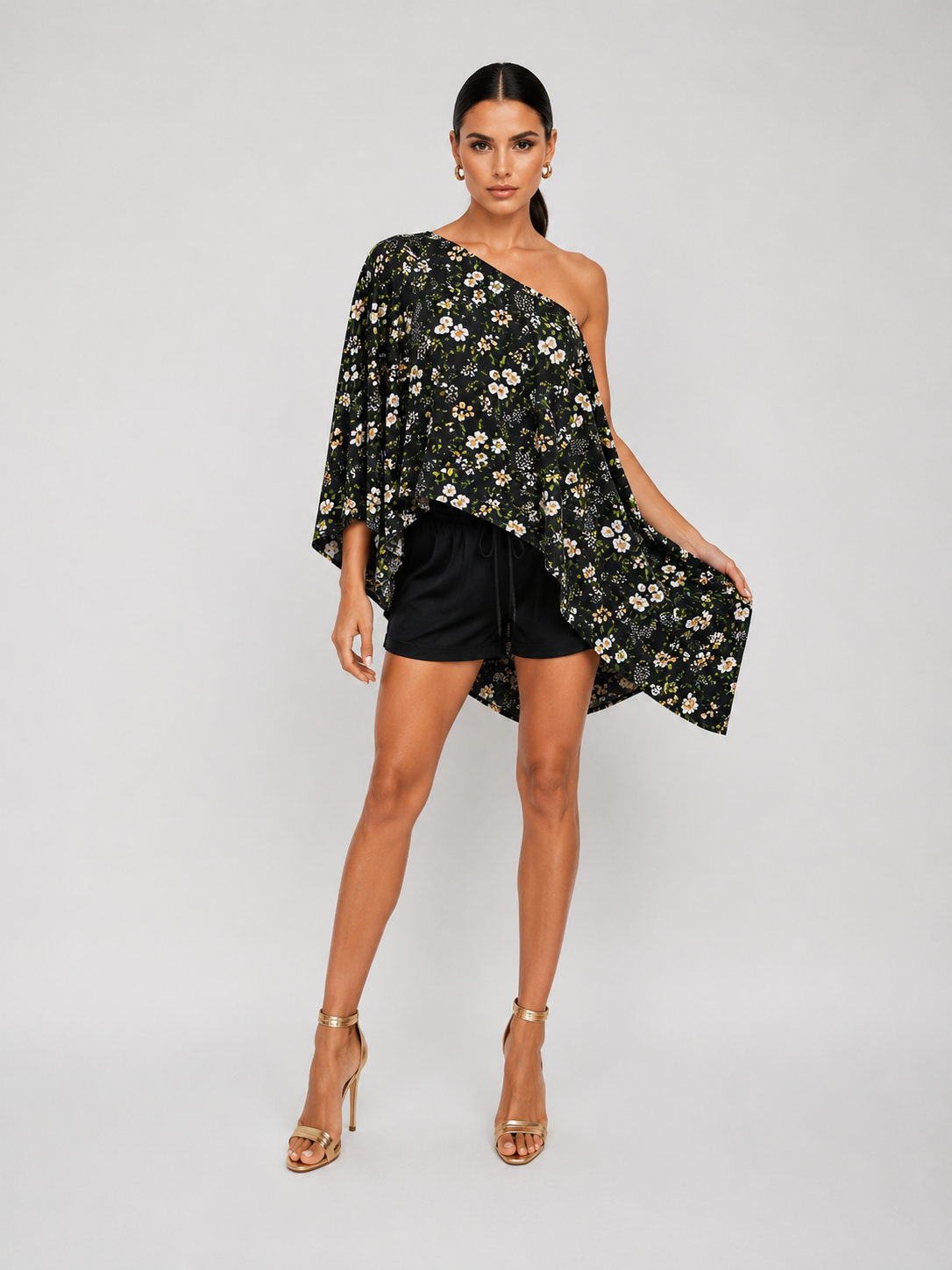 "Wrap Cape Top – Linen Blend, 5 Ways to Wear"