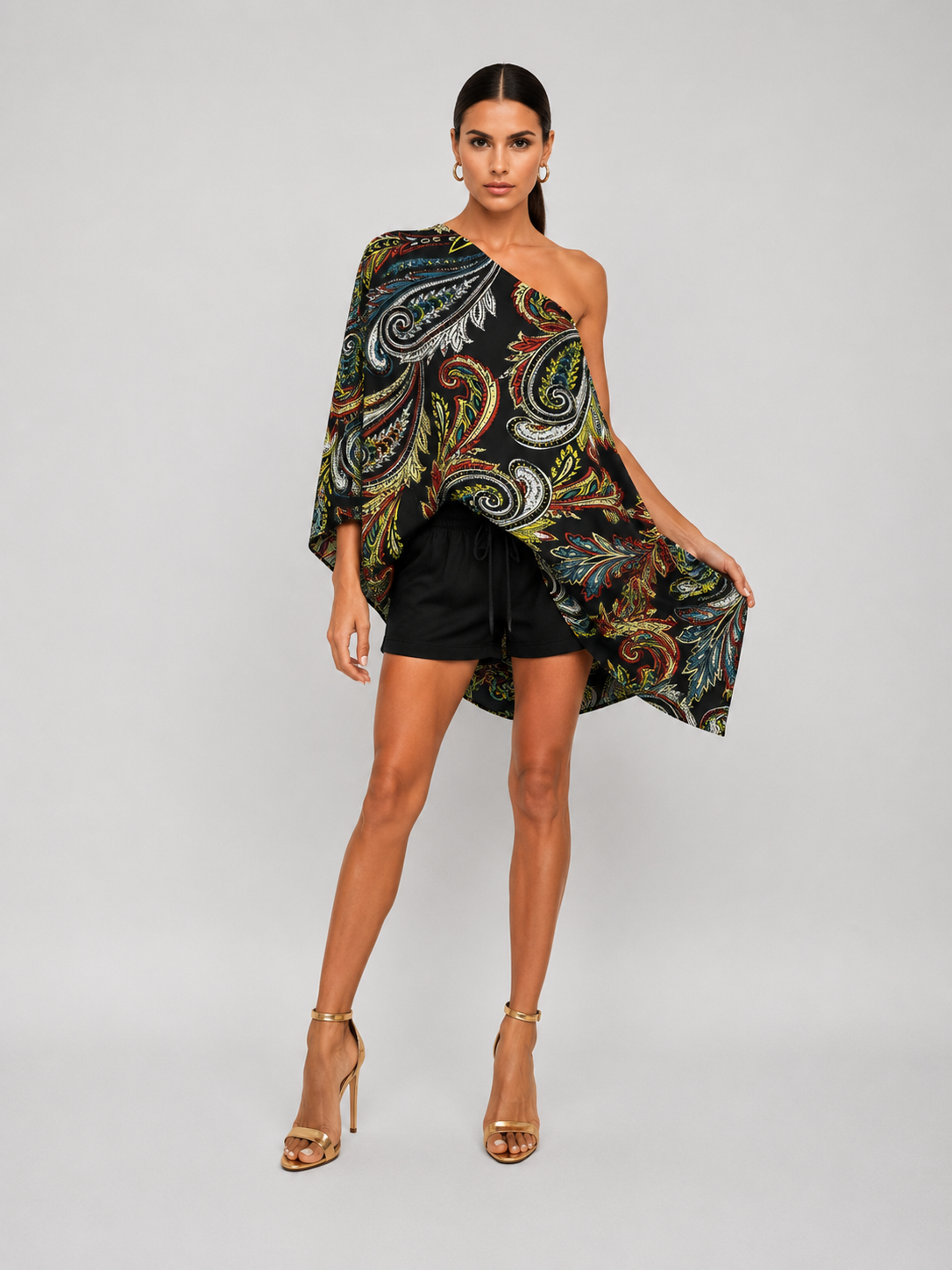 "Wrap Cape Top – Linen Blend, 5 Ways to Wear"