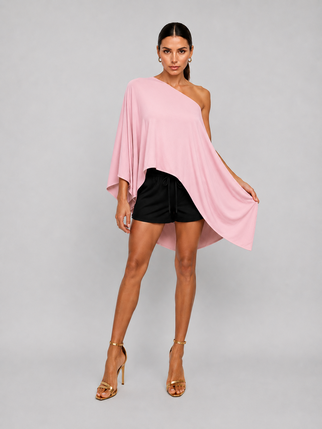 "Wrap Cape Top – Linen Blend, 5 Ways to Wear"