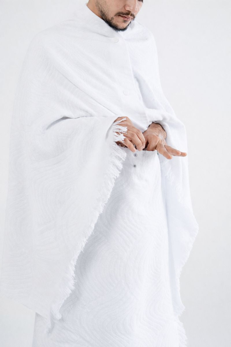 Easy to Wear Ahraam for Men - Pocket Ahraam with buttons