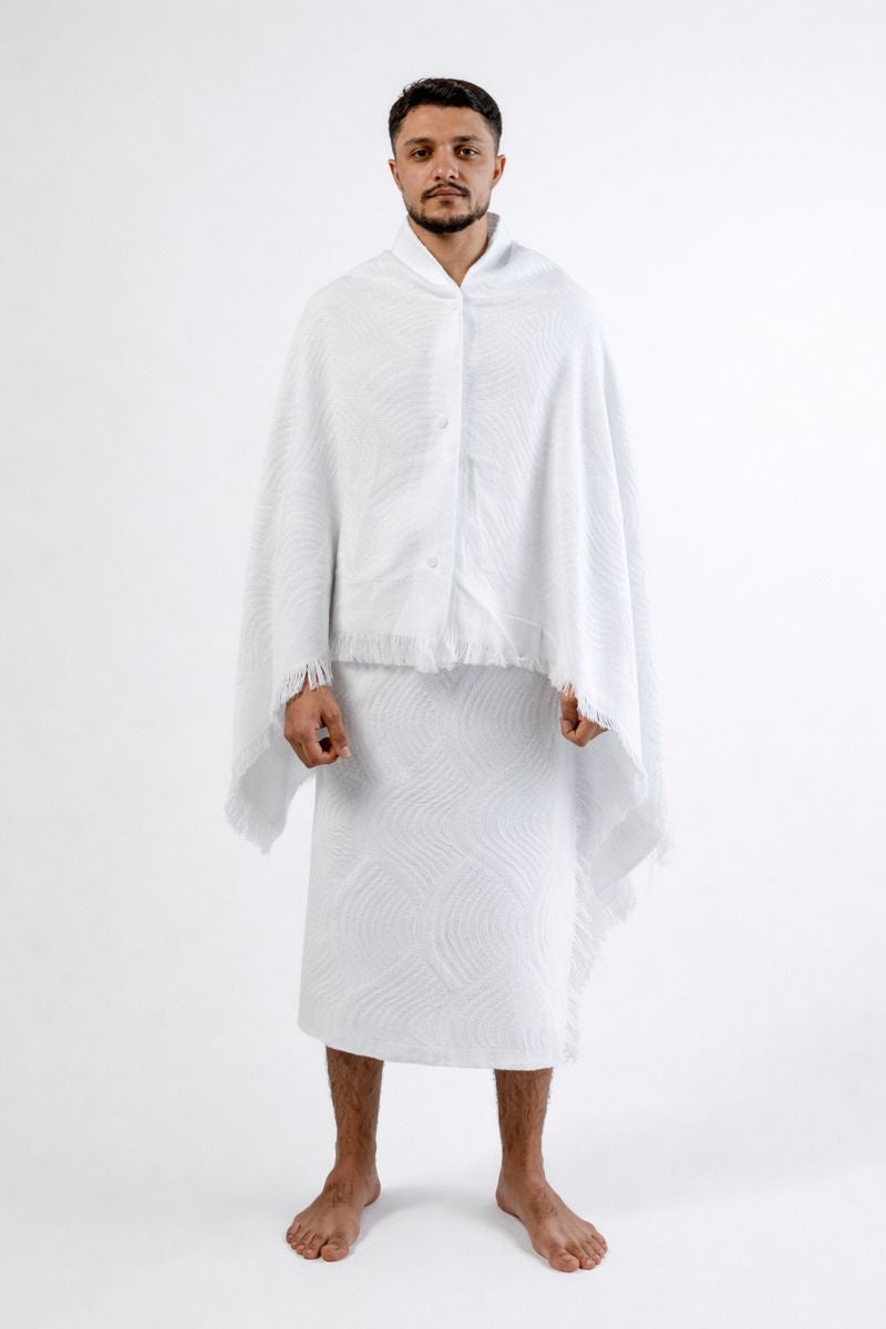 Easy to Wear Ahraam for Men - Pocket Ahraam with buttons