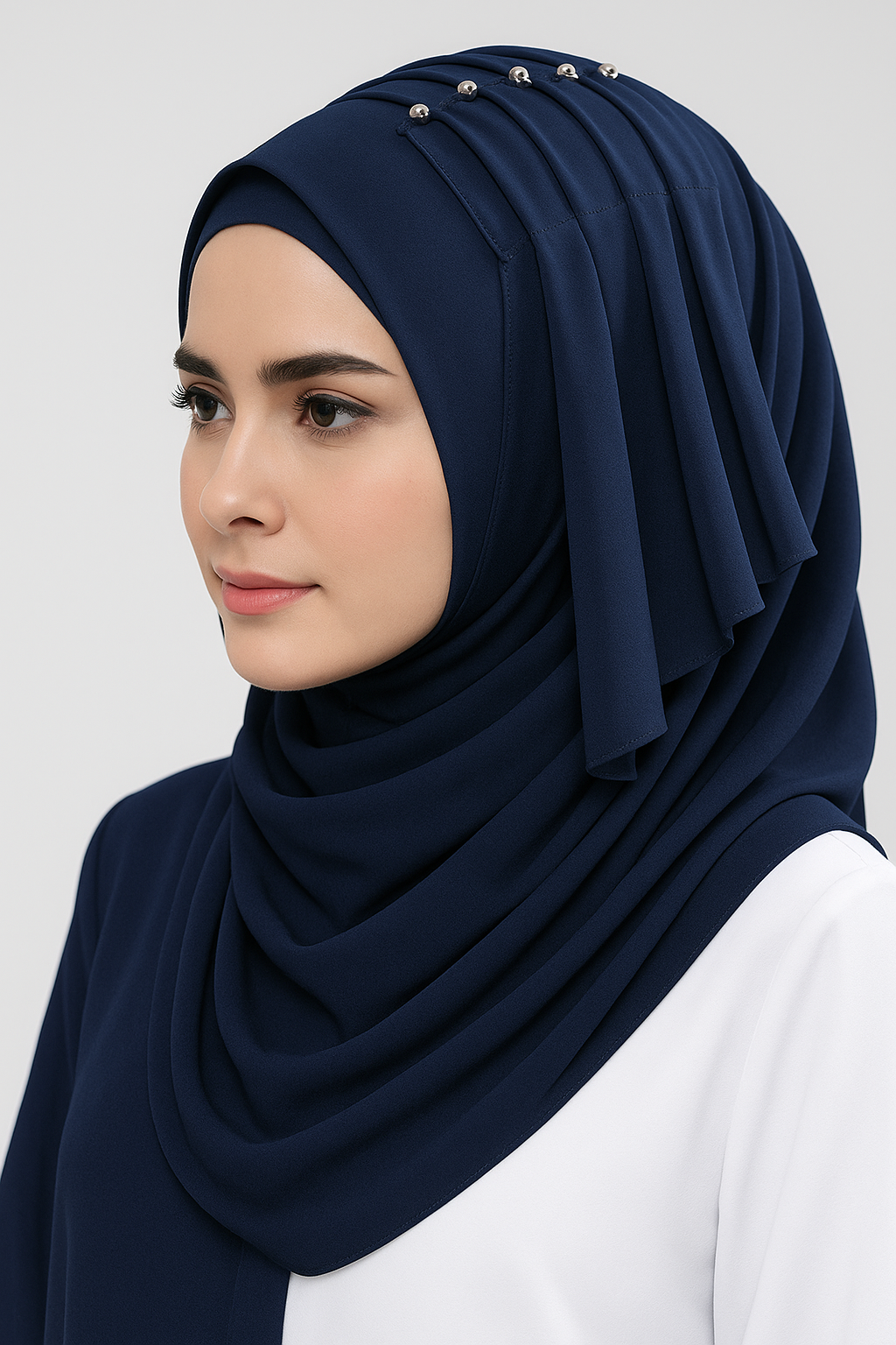 Butterfly Pleated Hijab Set