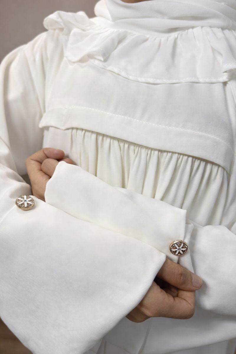 3 in 1 Zipper Abaya for Umrah & Hajj - Complete Abaya and Hijab Set