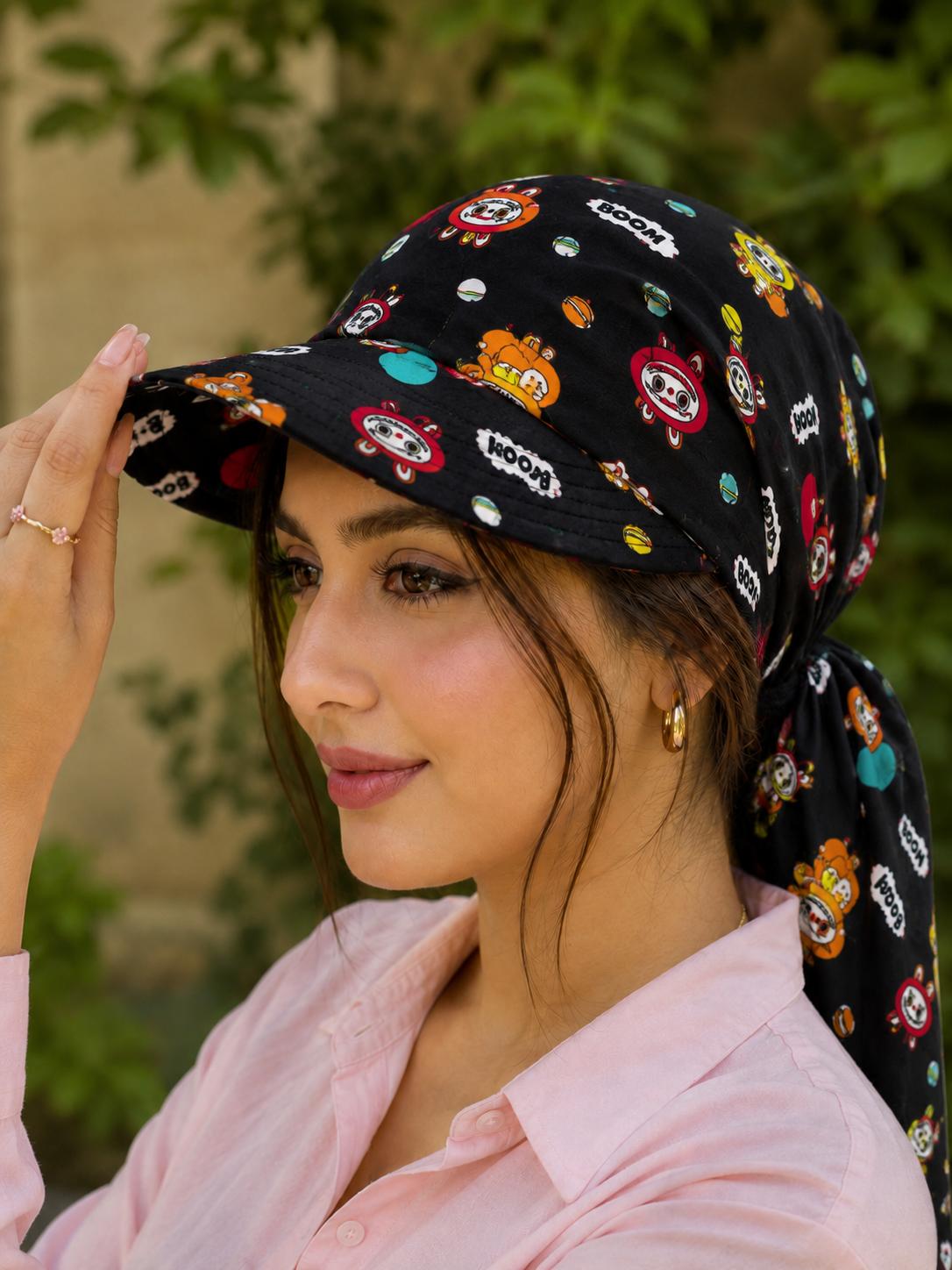 2-in-1 Summer Scarf Cap