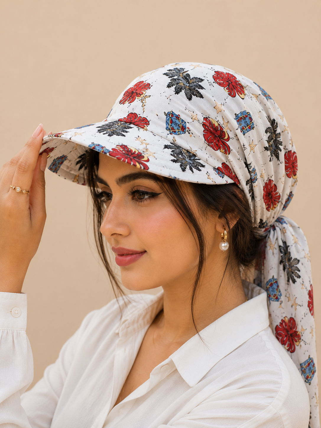 2-in-1 Summer Scarf Cap