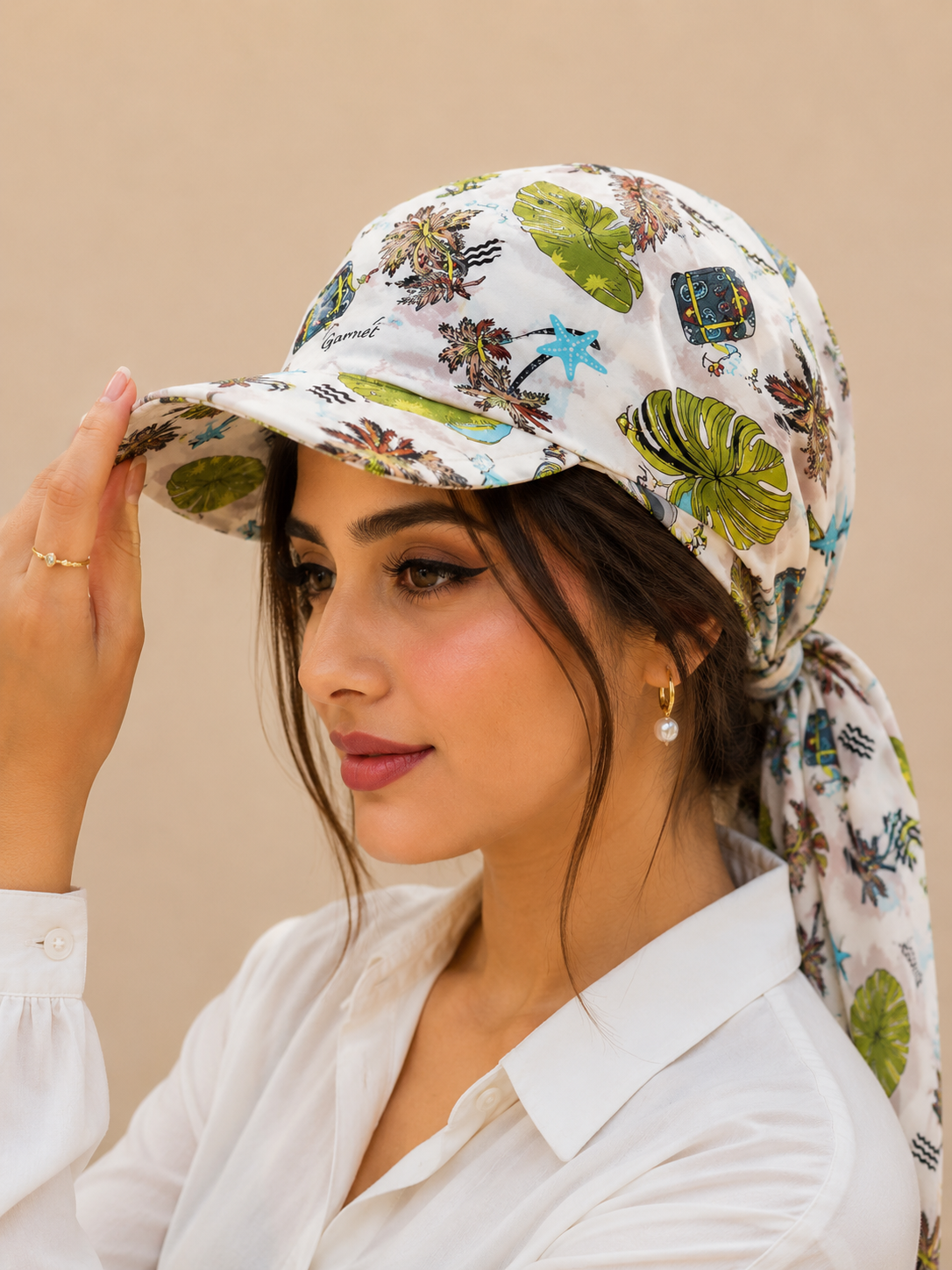2-in-1 Summer Scarf Cap