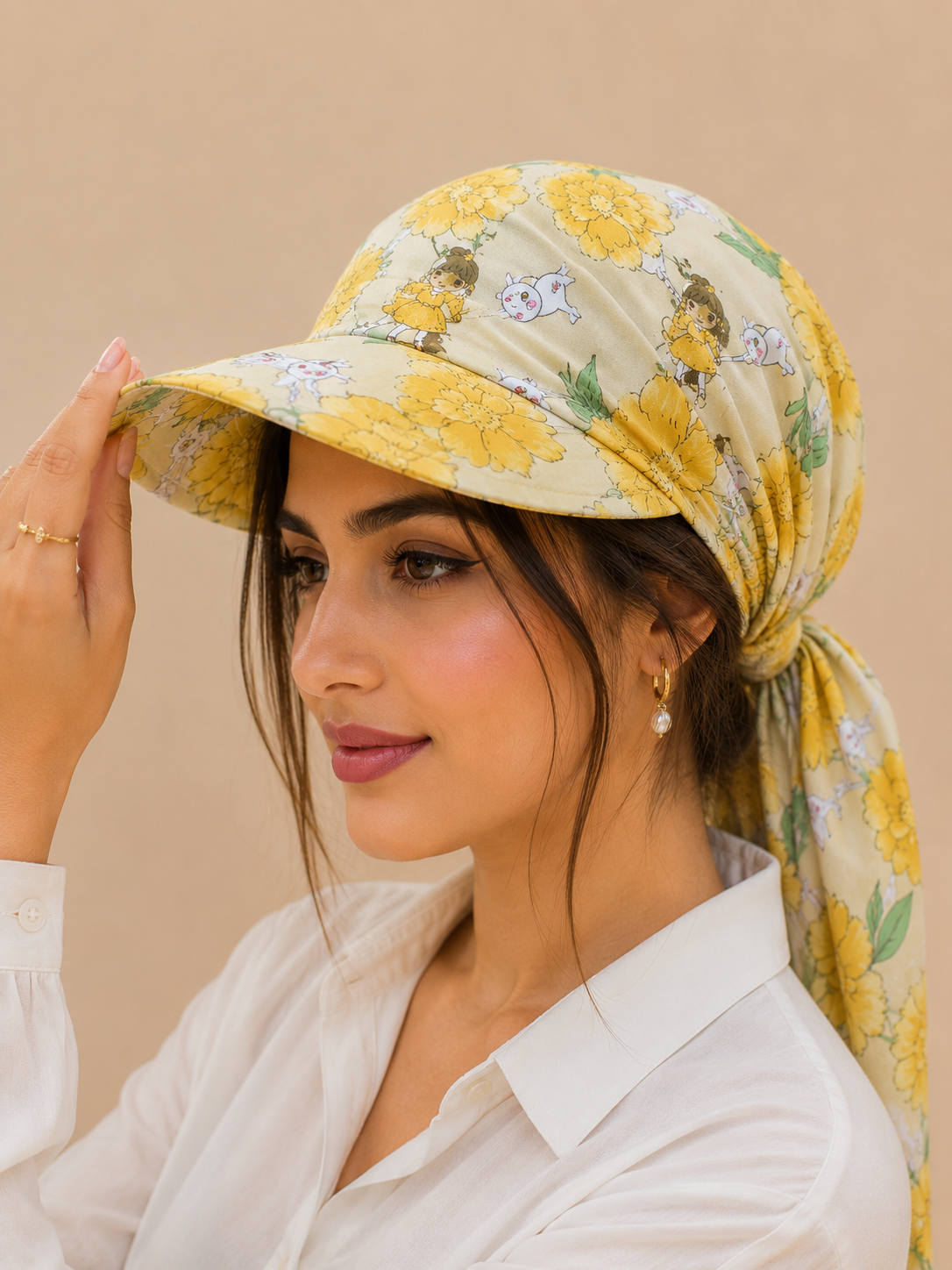 2-in-1 Summer Scarf Cap