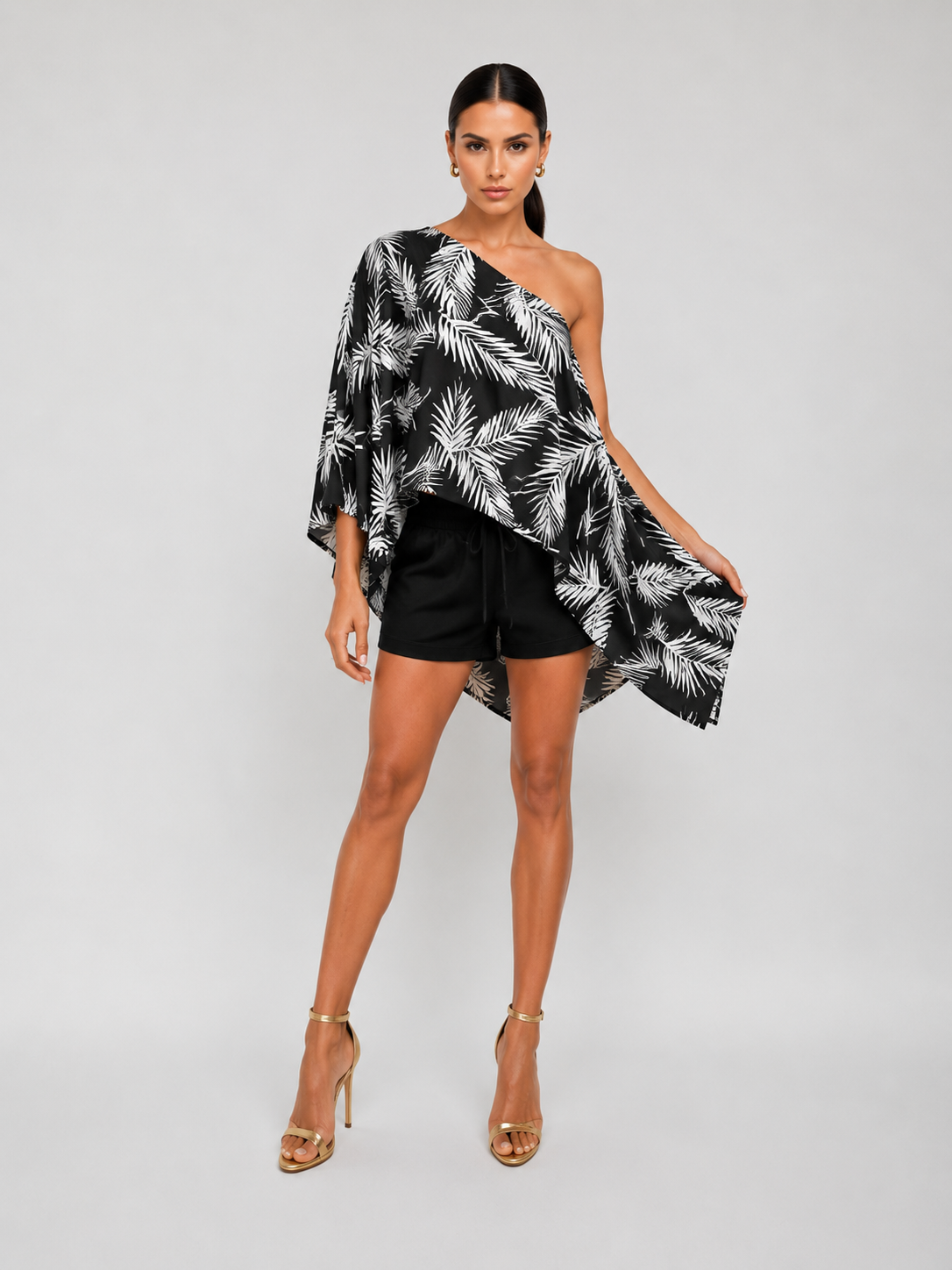"Wrap Cape Top – Linen Blend, 5 Ways to Wear"