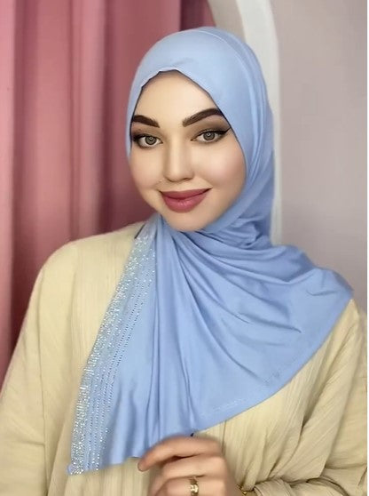 Turkish Pearl Hijab - Viral TikTok Glam, Summer-Soft & Wedding-Ready