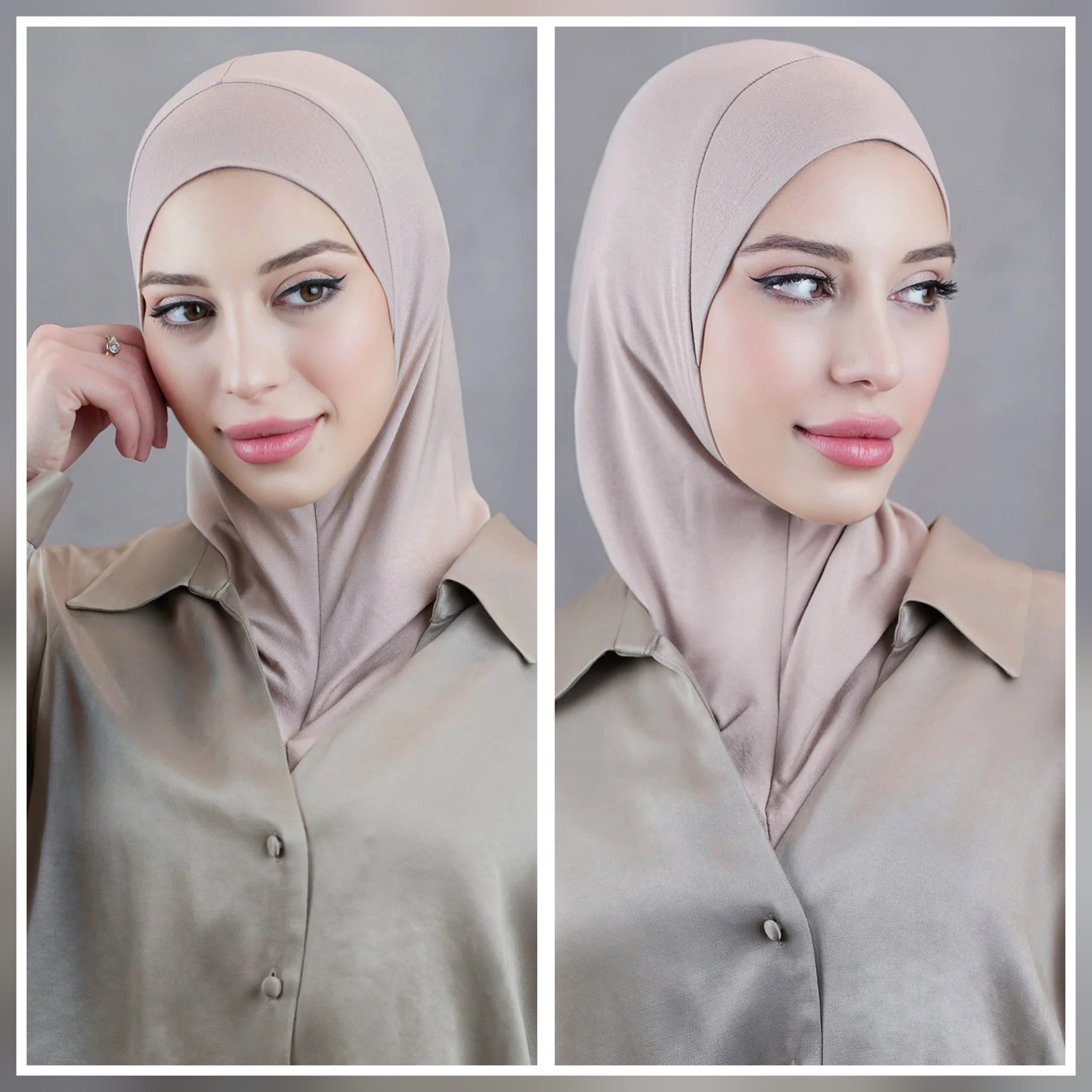 Zip Hijab- Instant Hijab for Women – No Pin, Slip-On, Breathable Jersey Hijab for Daily Wear