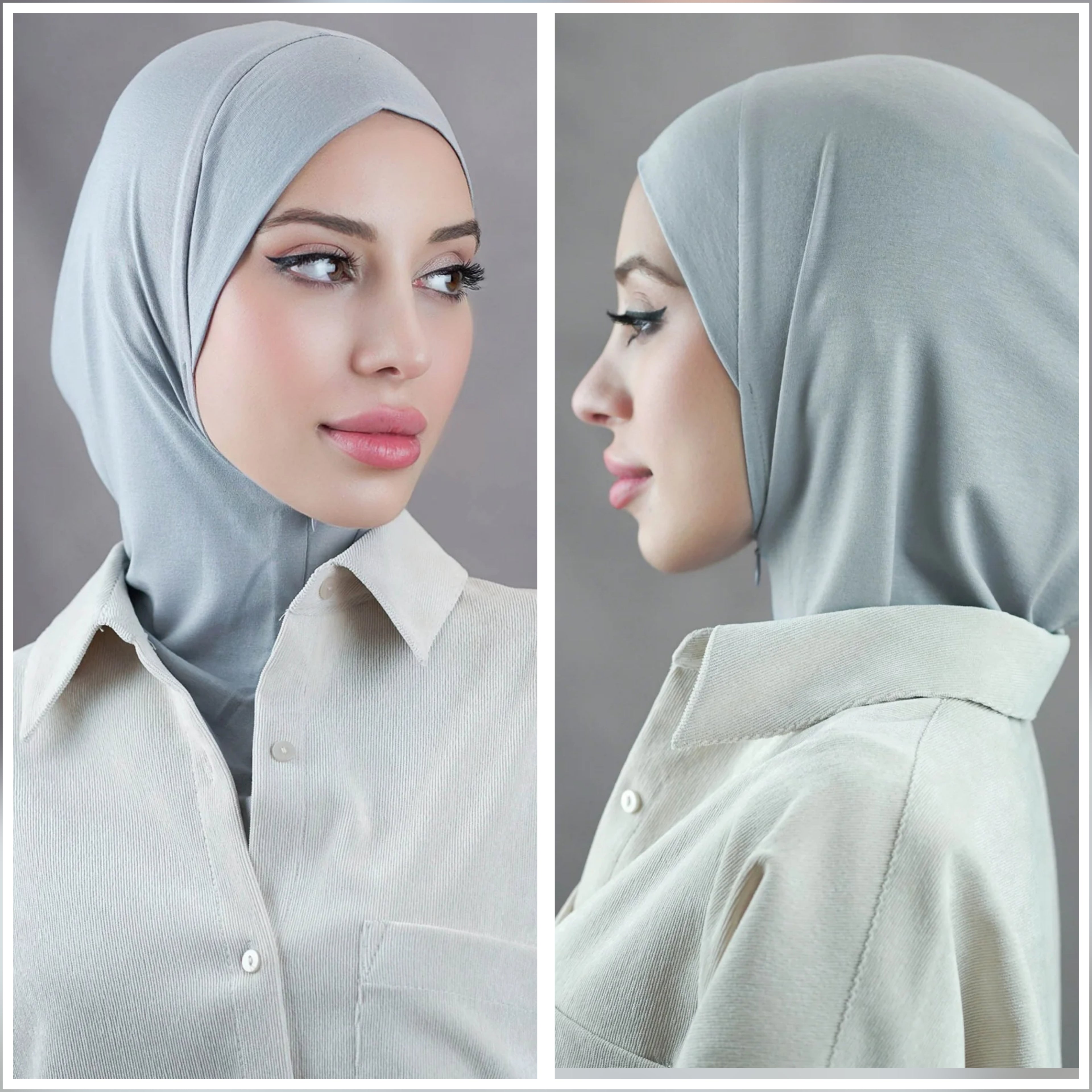 Zip Hijab- Instant Hijab for Women – No Pin, Slip-On, Breathable Jersey Hijab for Daily Wear