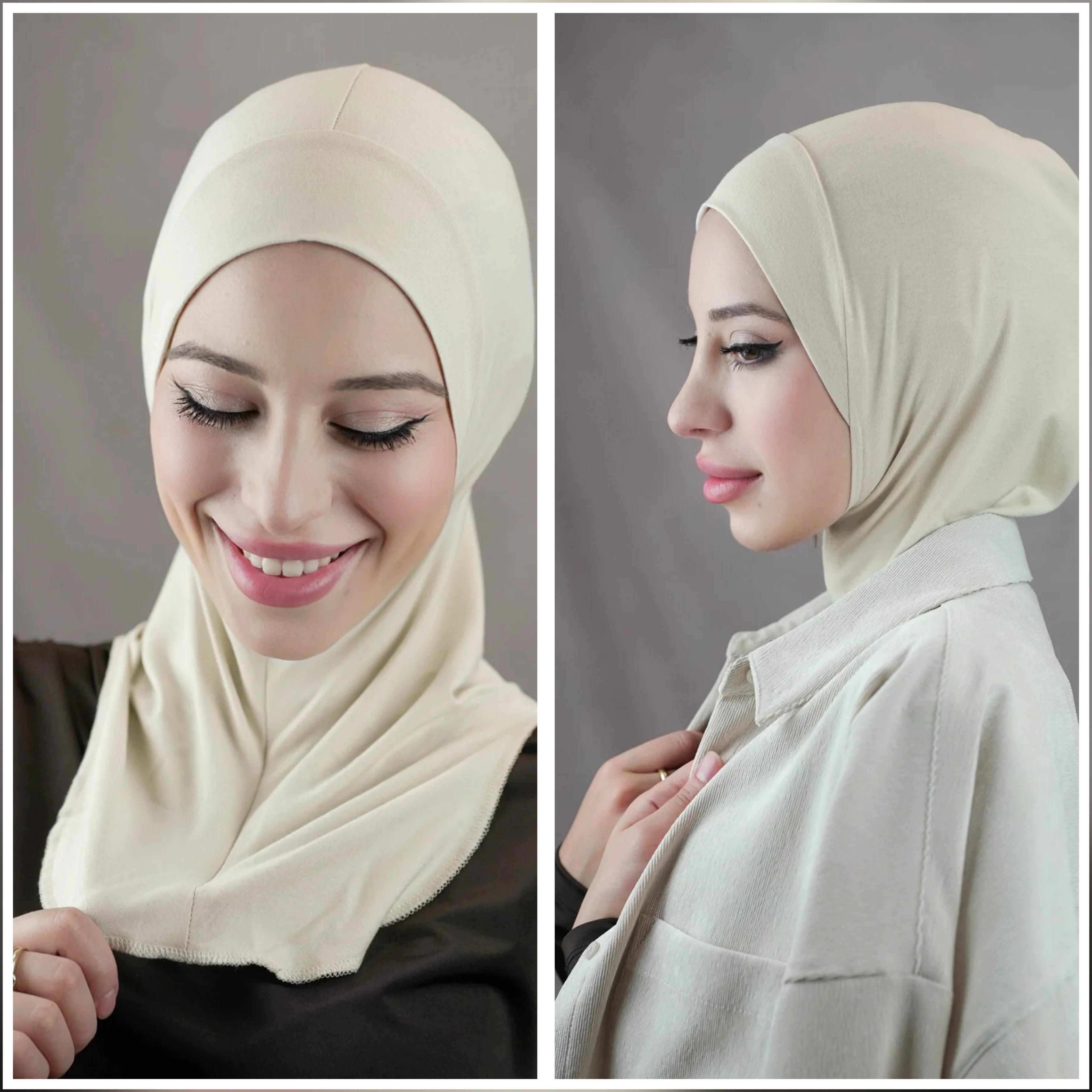 Zip Hijab- Instant Hijab for Women – No Pin, Slip-On, Breathable Jersey Hijab for Daily Wear