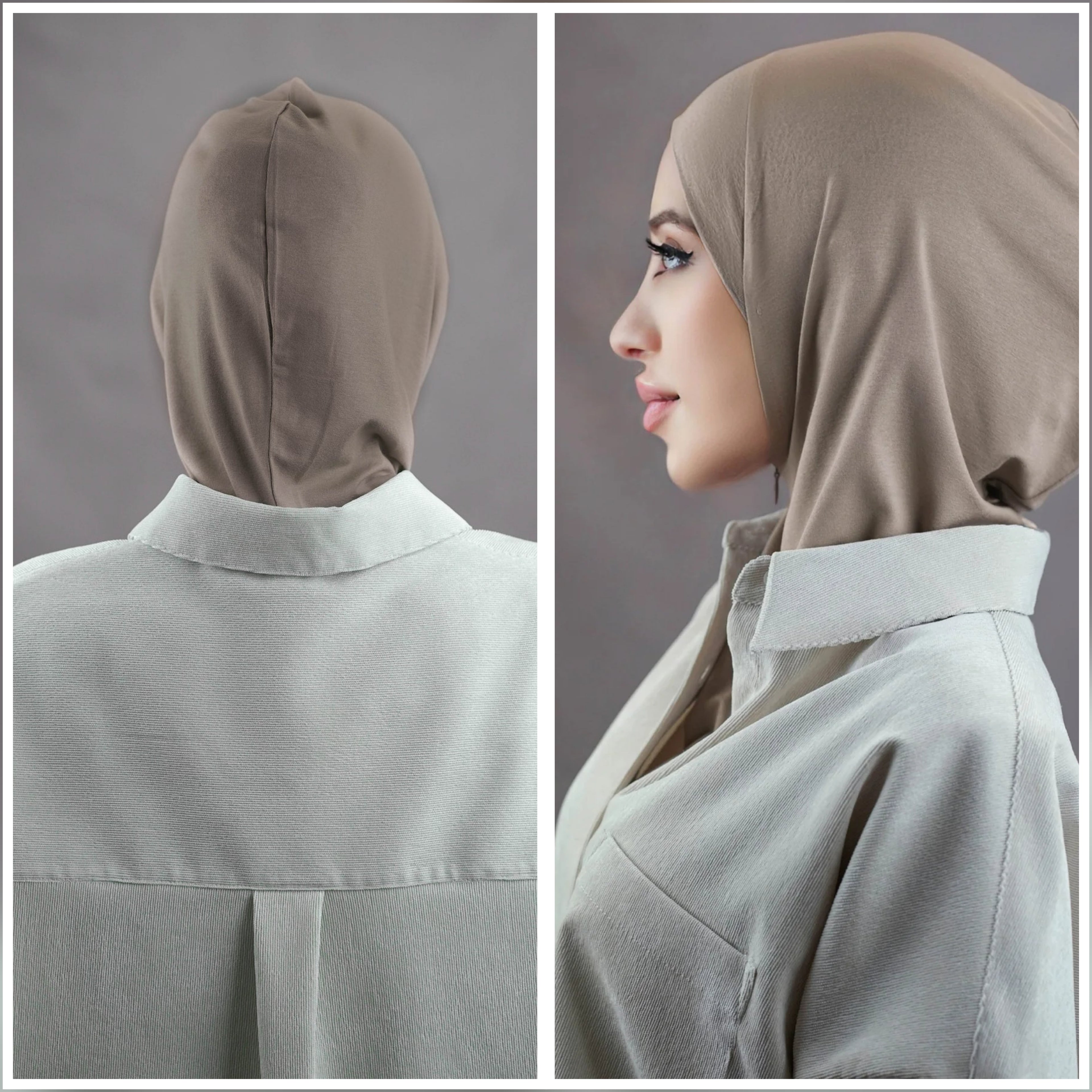 Zip Hijab- Instant Hijab for Women – No Pin, Slip-On, Breathable Jersey Hijab for Daily Wear