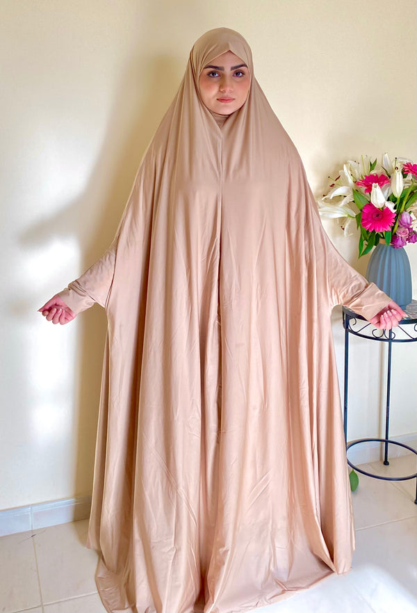 Irani Umrah Hajj Taraveeh Abaya Jersey Chadar( Safa Full-Cover Hijab)