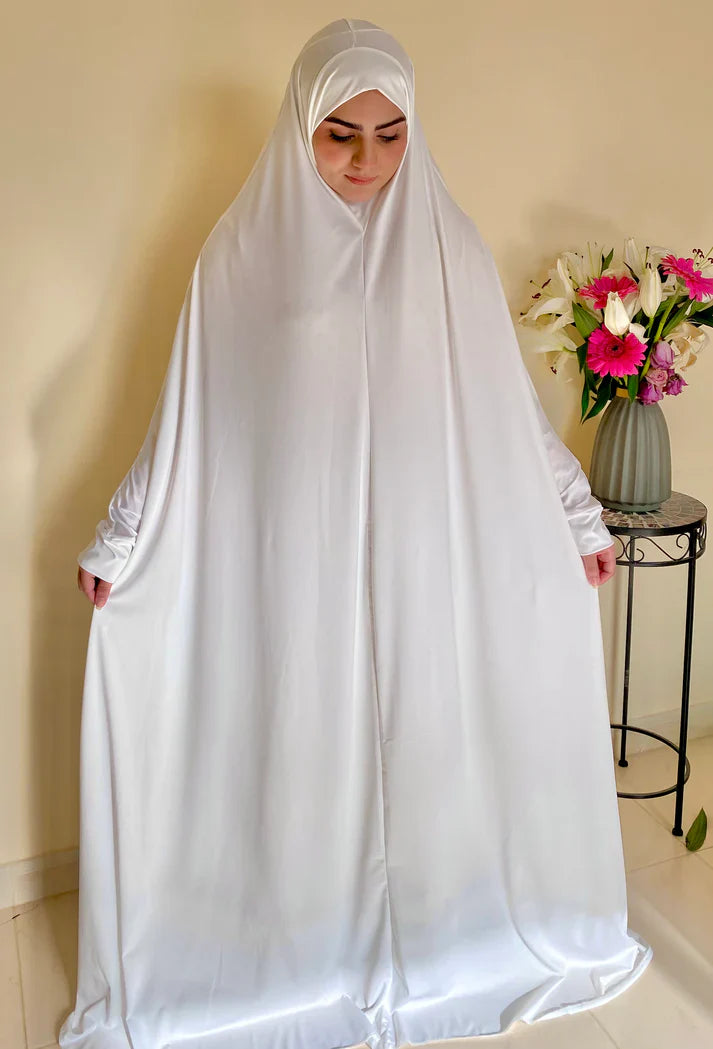 Irani Umrah Hajj Taraveeh Abaya Jersey Chadar( Safa Full-Cover Hijab)