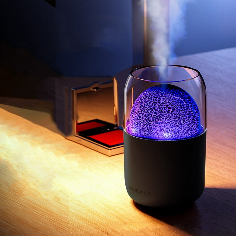 Mini Portable Humidifier | Cool LED Planet Humidifier Oil Diffuser,Silent 300ml Oil Diffuser Aromatherapy Machine, USB Humidifier, Desktop, Bedroom Sucada