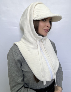 ColdGuard Zip Hooded Scarf