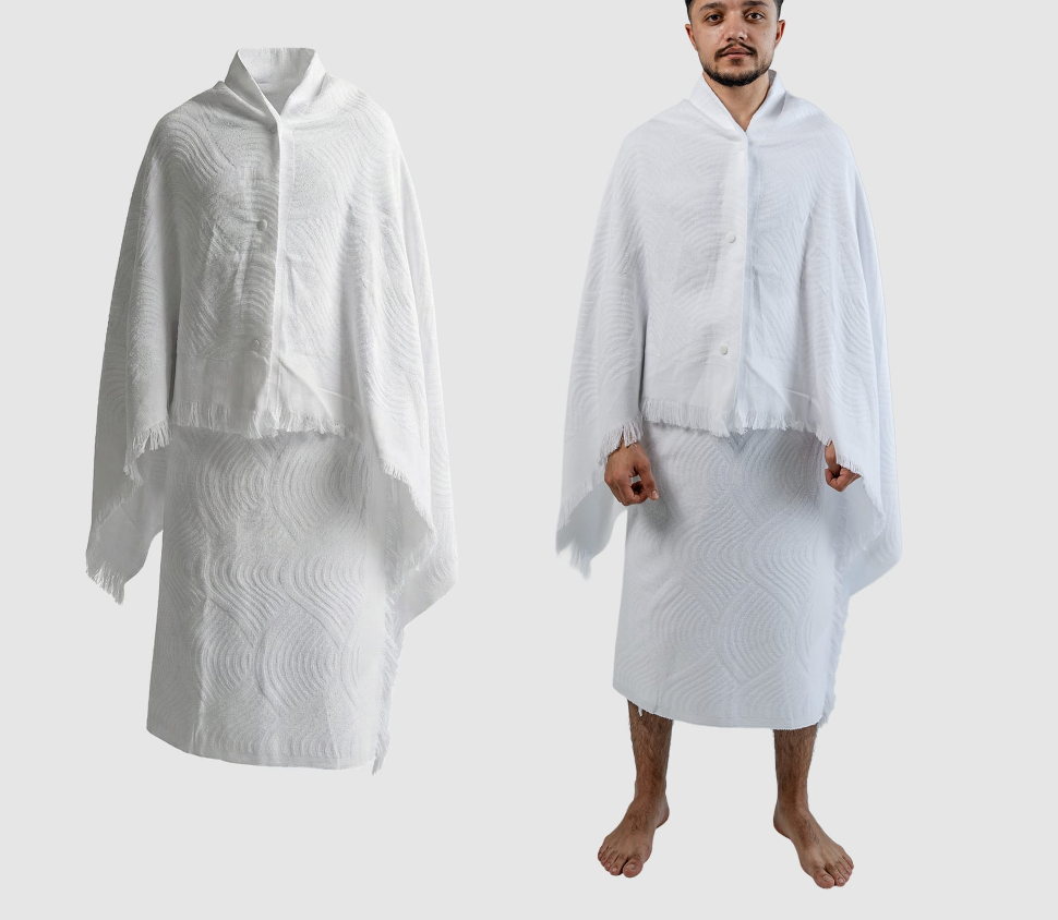 Easy to Wear Ahraam for Men - Pocket Ahraam with buttons