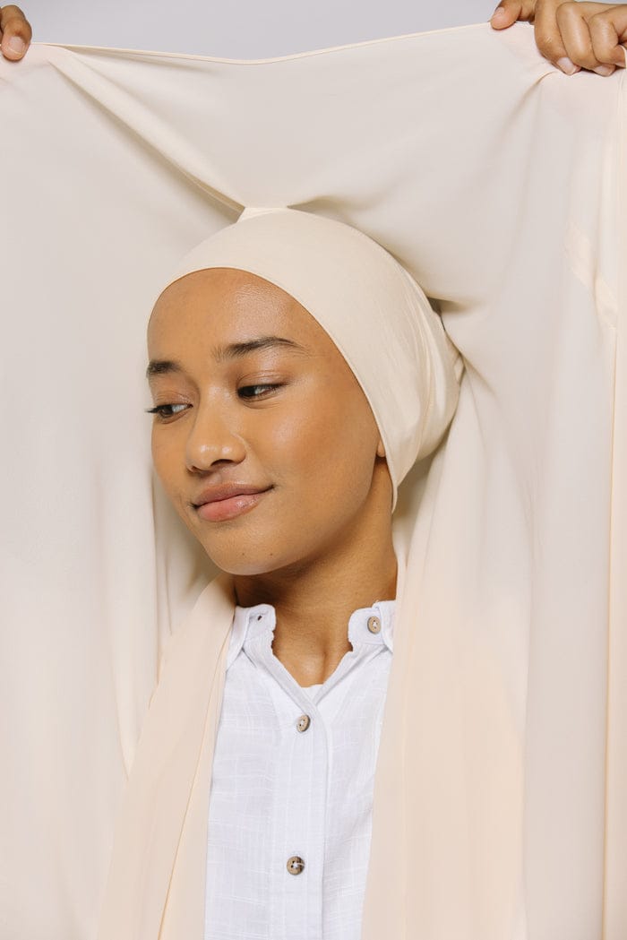 Instant Magnet Hijab with Attached Cap - Ready to Wear Scarf