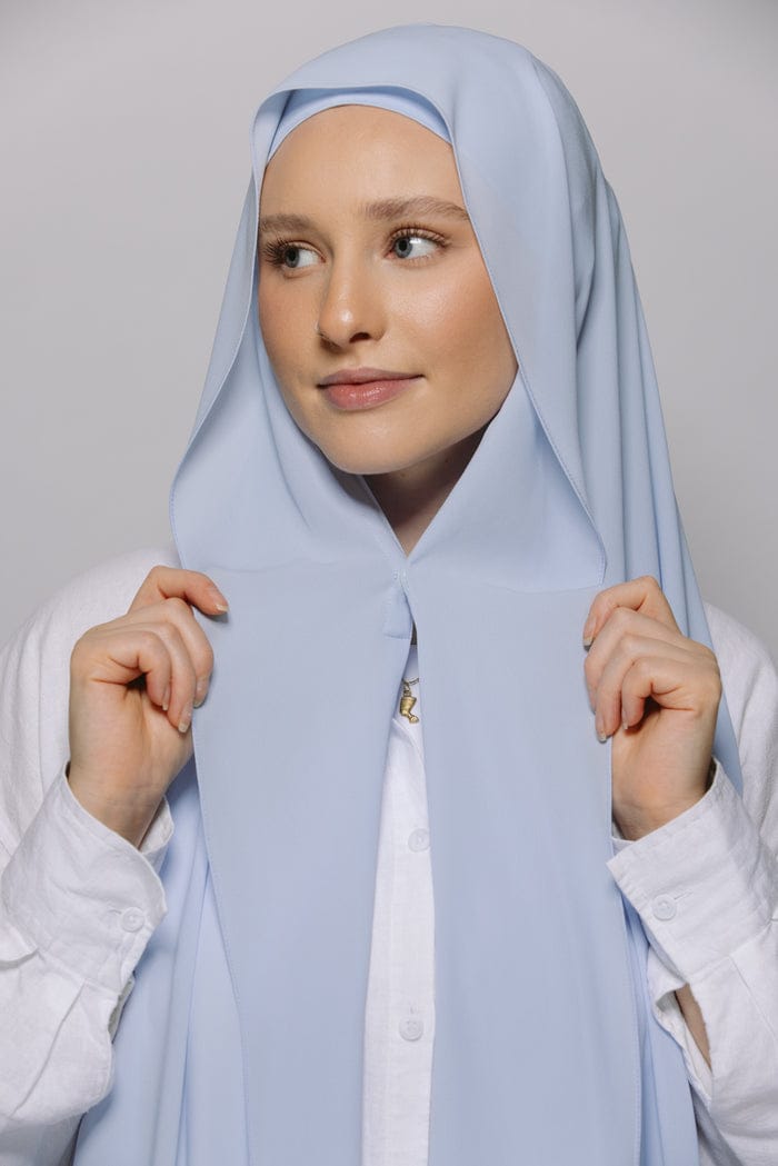 Instant Magnet Hijab with Attached Cap - Ready to Wear Scarf