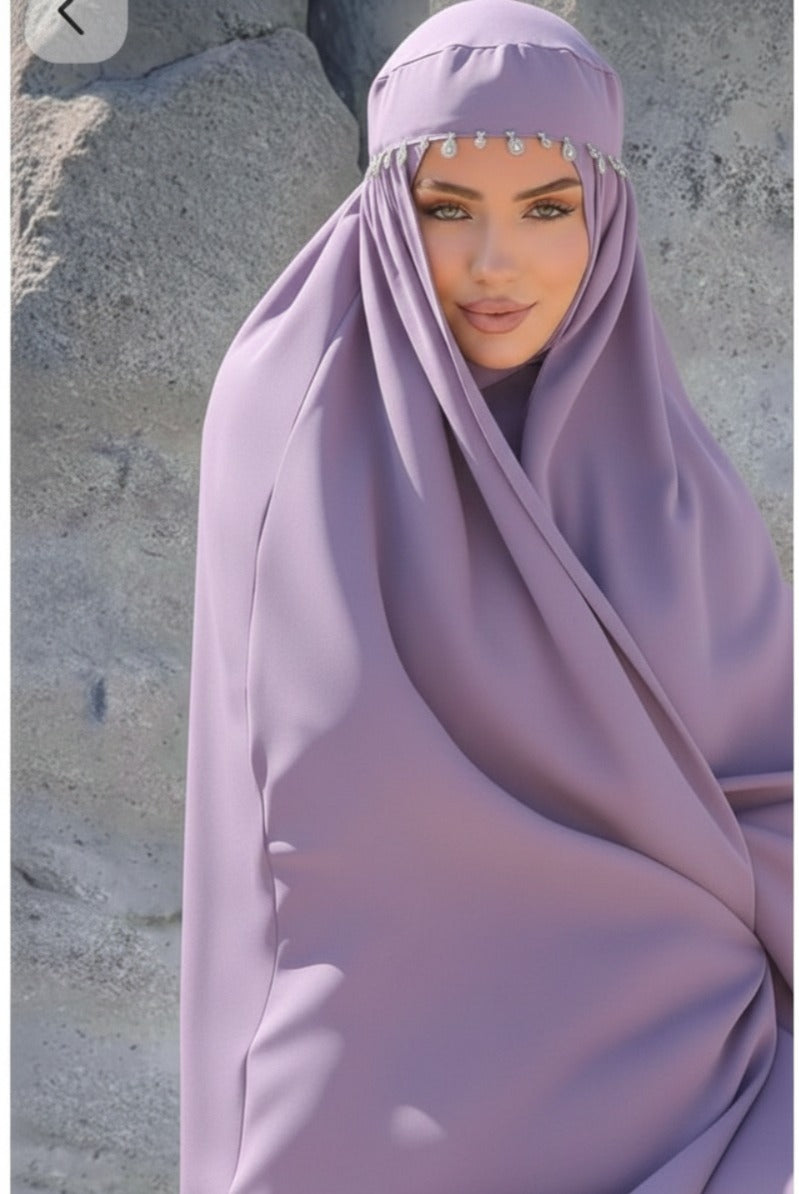 Arbi Pearl Padded Cap with Hijab