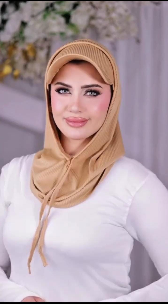 Noor Hijab with Built-In Cap – Soft Jersey, Sweat-Free,  | No-Pin