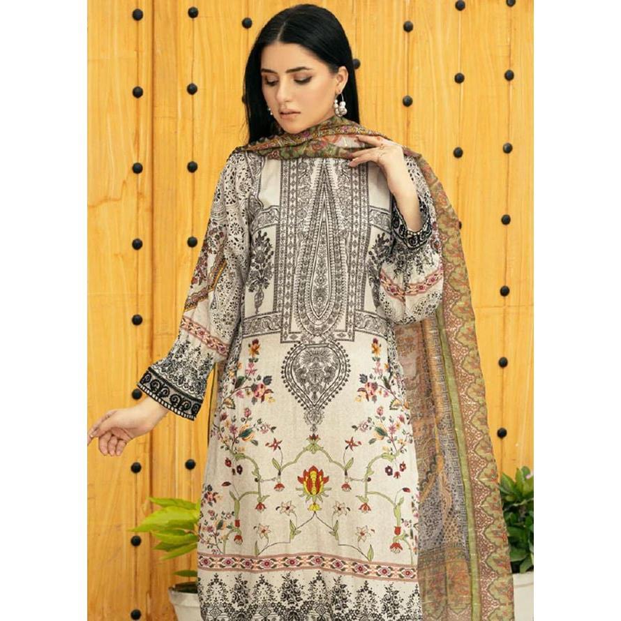 Embroidered Lawn Suits Unstitched 3 Piece AYT24A AY-017 - Spring / Summer Collection Dress Traditional