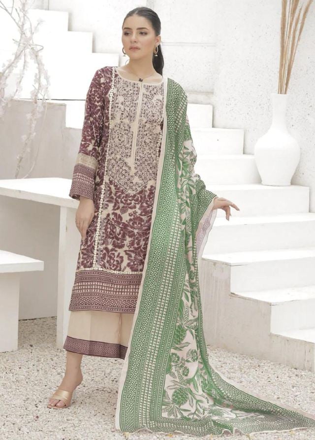 Classic Lawn Elegance- 3 Piece Unstitched