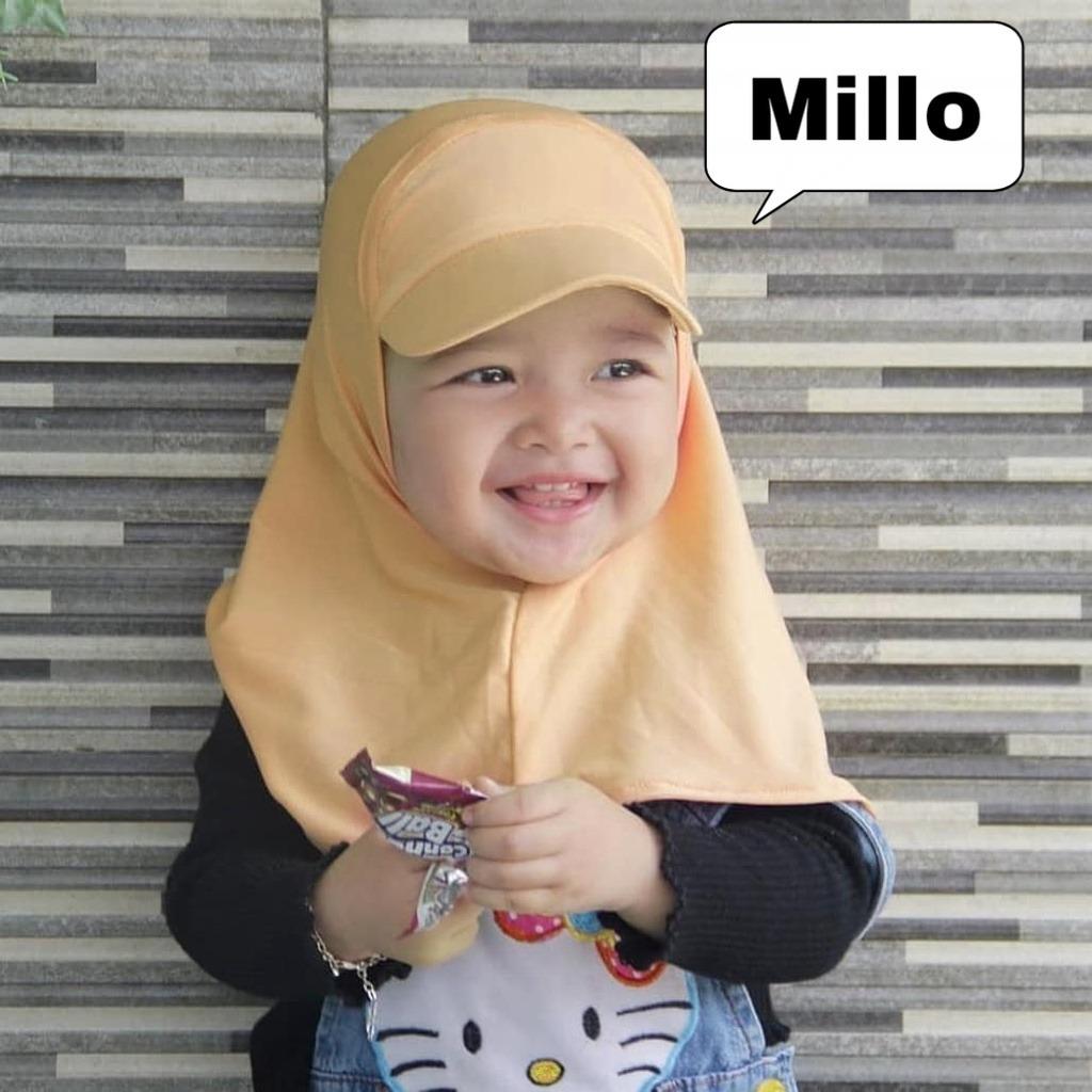 Sport Hijab Cap /  Summer Cap Hijab for Kids / Kids Hat Hijab