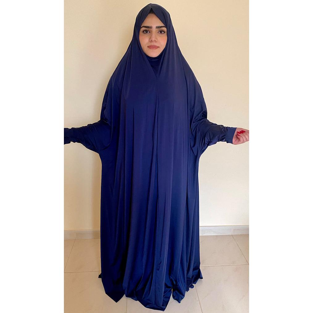 Irani Umrah Hajj Taraveeh Abaya Jersey Chadar( Safa Full-Cover Hijab)