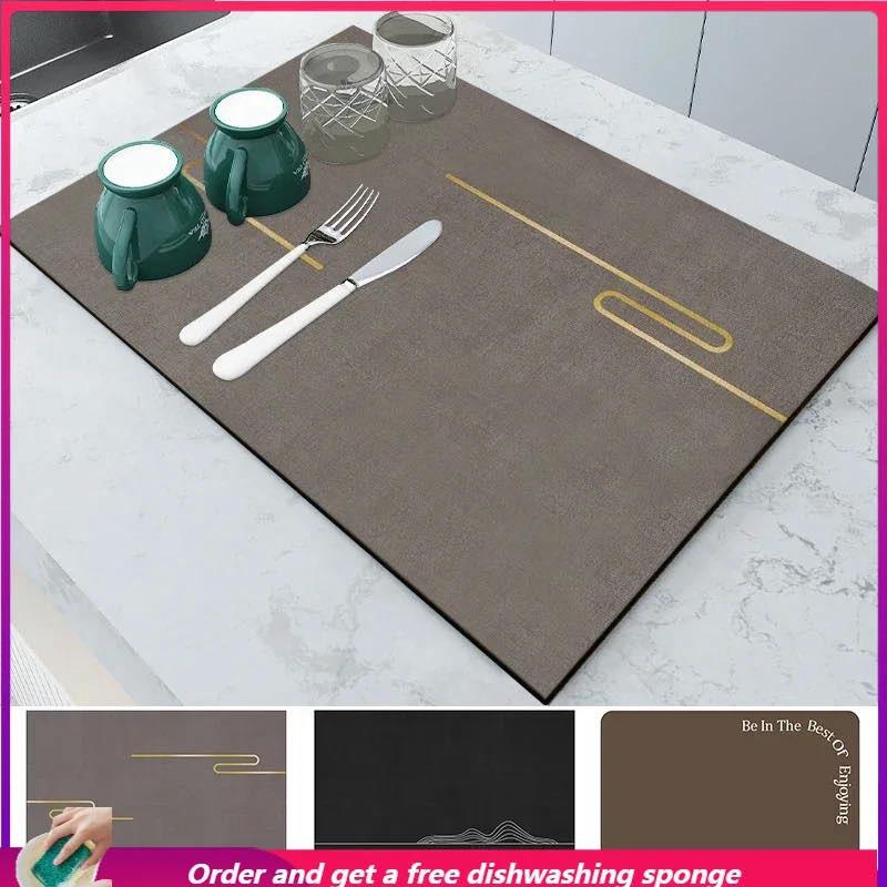 dish drying Soft Mat Coasters Coffee