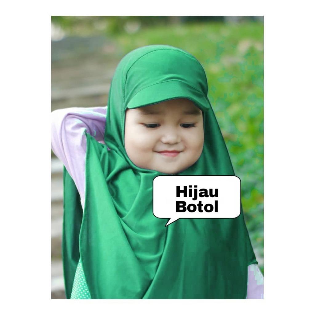 Sport Hijab Cap /  Summer Cap Hijab for Kids / Kids Hat Hijab