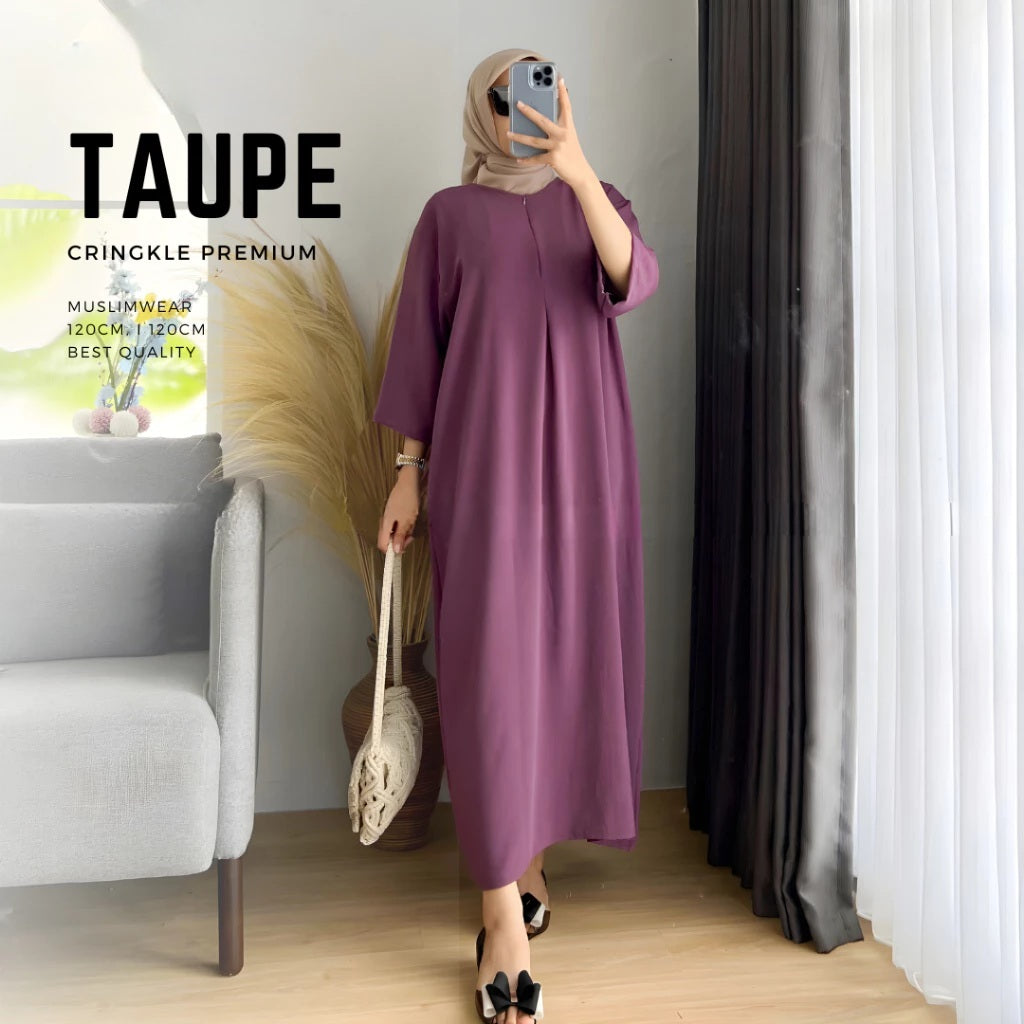WOMEN'S PLAIN CRINGKLE ABAYA