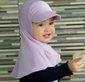 Sport Hijab Cap / Summer Cap Hijab for Kids / Kids Hat Hijab