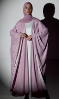 Shimmer Open Abaya Dress - Premium Moonlight Fancy Gown