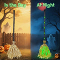 Glowing Dancing Witch Broom with Sound & Walking Feet – Halloween Magic Prop