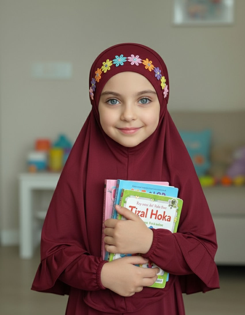 Fancy Kids Hijab - Kids Instant Easy to Wear Scarf