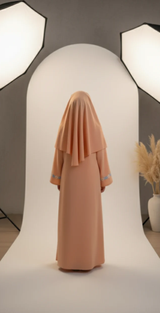 Kids Abaya and Khimar Set