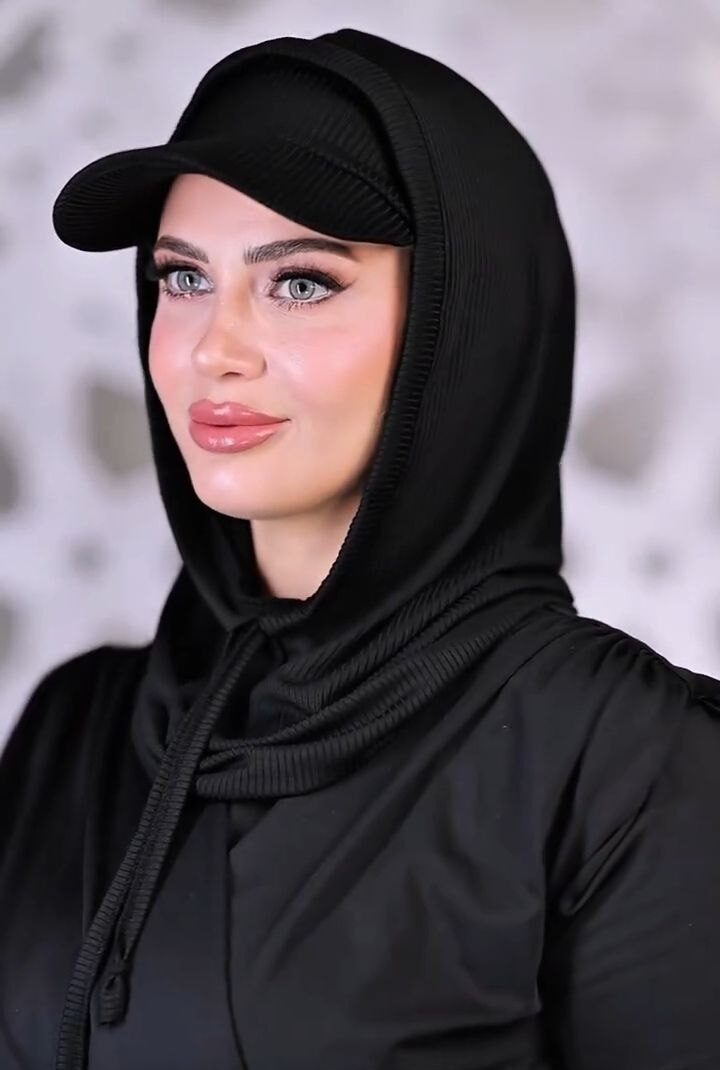 Noor Hijab with Built-In Cap – Soft Jersey, Sweat-Free,  | No-Pin