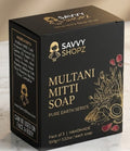 "Ancient Earth Series: Pure Fuller’s Earth (Multani) Detox Soap – Deep Cleansing & Matte Glow (Pack of 12)"