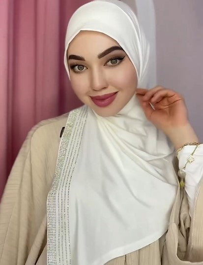 Turkish Pearl Hijab - Viral TikTok Glam, Summer-Soft & Wedding-Ready
