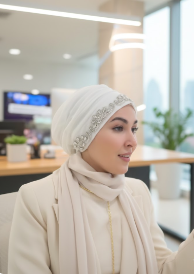 Persian Crystal Turban Cap